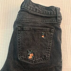Abercrombie & Fitch embroidered jeans